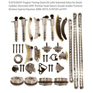 Timing Chain Kit with Solenoid Valve for Buick Cadillac Chevy Saturn Suzuki Saab